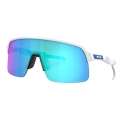 Oakley Sonnenbrille Sutro Lite (Glasfarbe: Prizm sapphire) weiss matt - 1 Brille mit Hartschalenetui